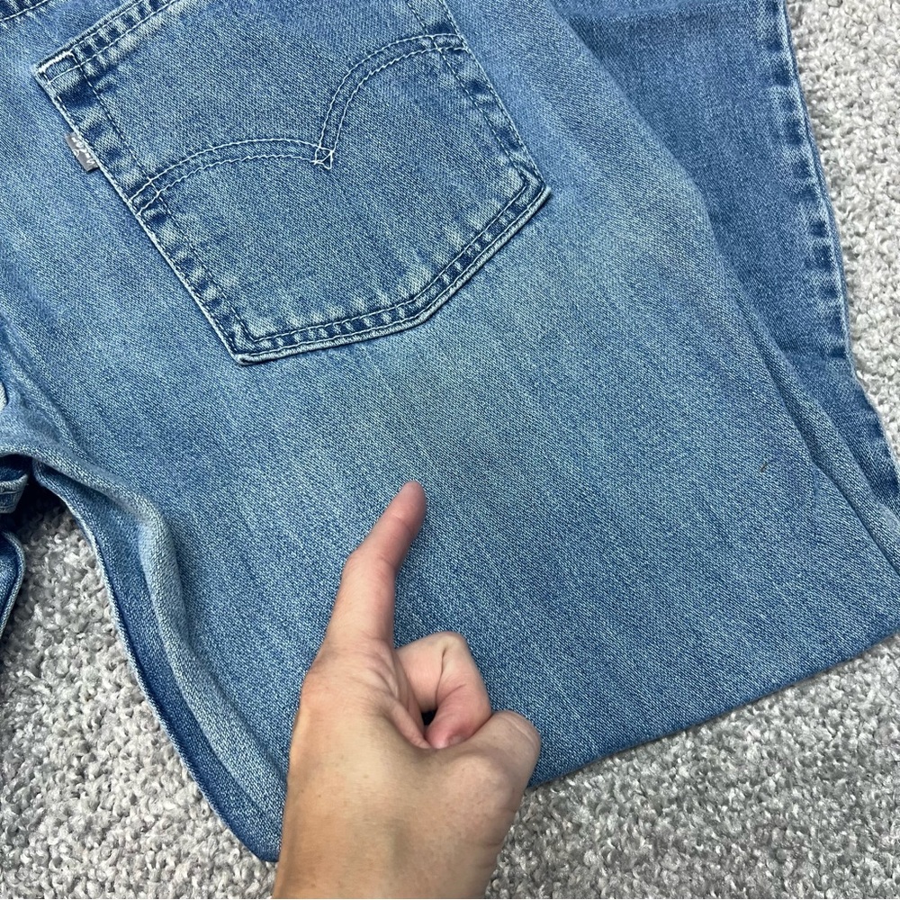 VINTAGE Levis Silvertab Jeans Womens 30x30 9 Short Blue Relaxed Loose Baggy USA - Picture 9 of 9